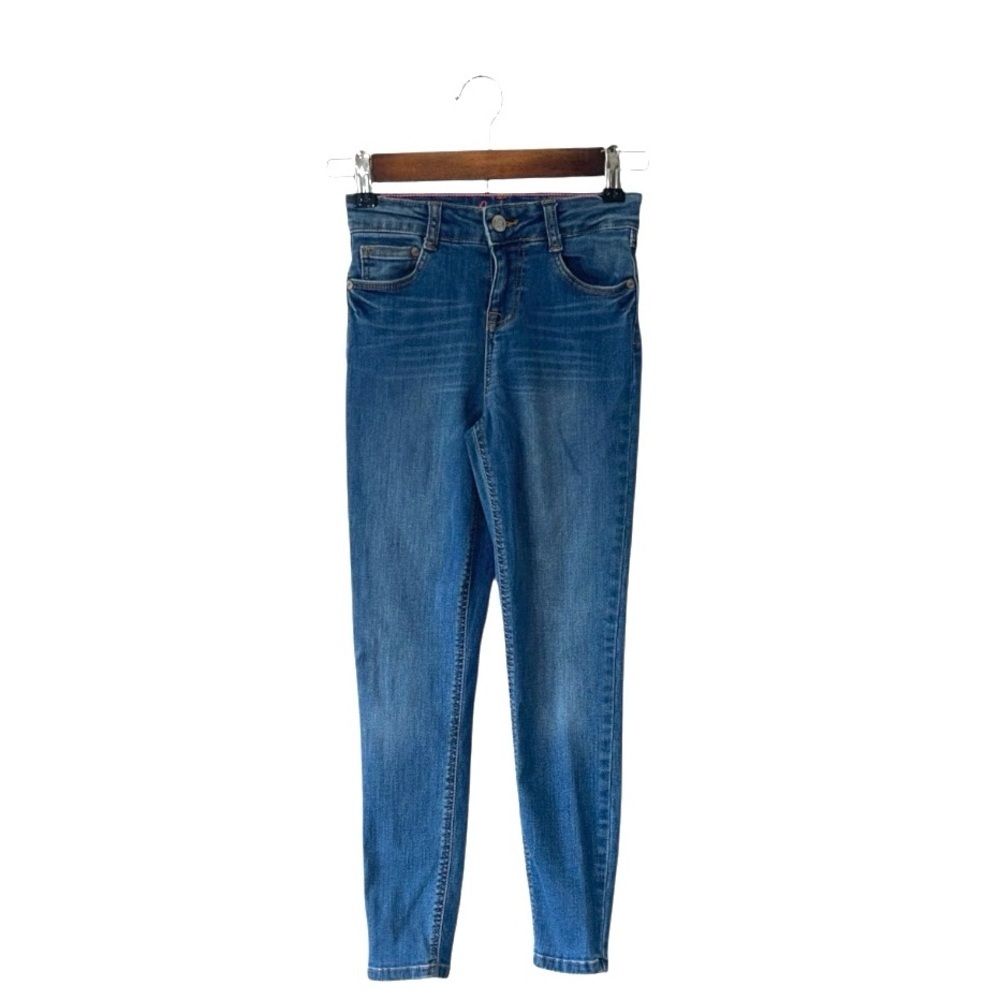 Boden Girls Skinny Jeans Blue Denim Adjustable Waistband Stretch Size Girl 9yr